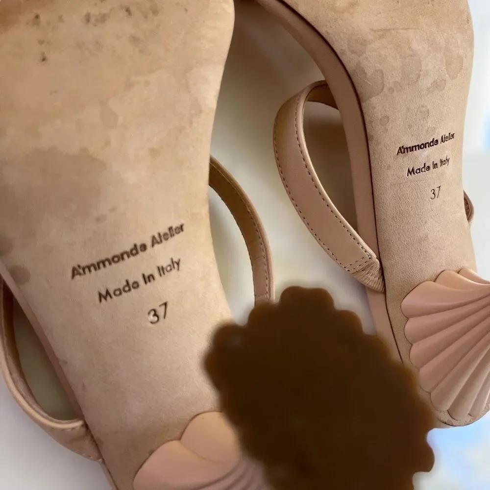 A'mmonde Atelier Andrea 100 Sandals in Nude‎